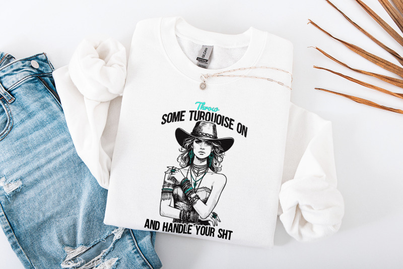 turquoise-png-western-png-sublimation-png-digital-download-cowgirl