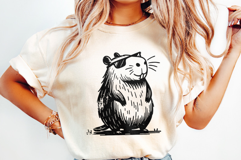 cool-and-funny-capybara-cute-retro-creature-quirky-capybara-design-p