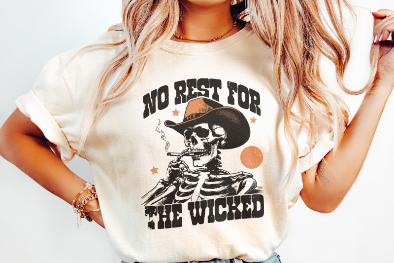 no-rest-for-the-wicked-png-western-cowboy-skull-design-png-vintage-s