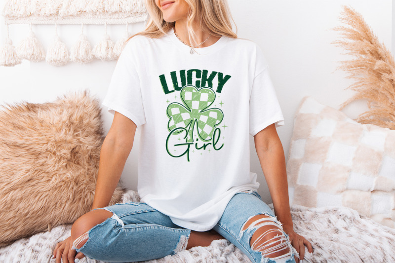 lucky-girl-png-st-patrick-039-s-day-western-green-shamrock-bow-western