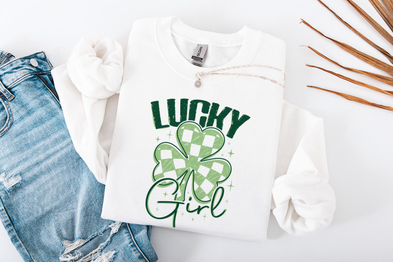 lucky-girl-png-st-patrick-039-s-day-western-green-shamrock-bow-western