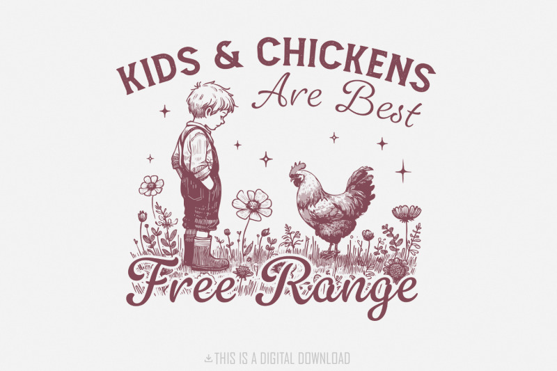 free-range-farm-kid-design-homestead-png-vintage-farm-life-digital