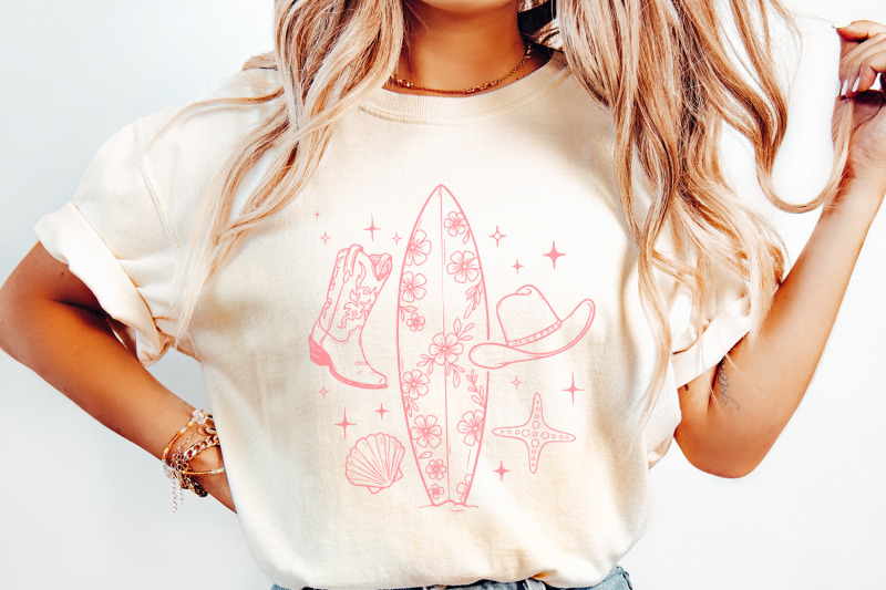 cowgirl-png-summer-cowgirl-png-retro-summer-png-western-summer-png