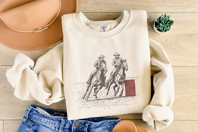 cowgirl-barrel-racing-png-western-graphics-horse-race-clipart-weste