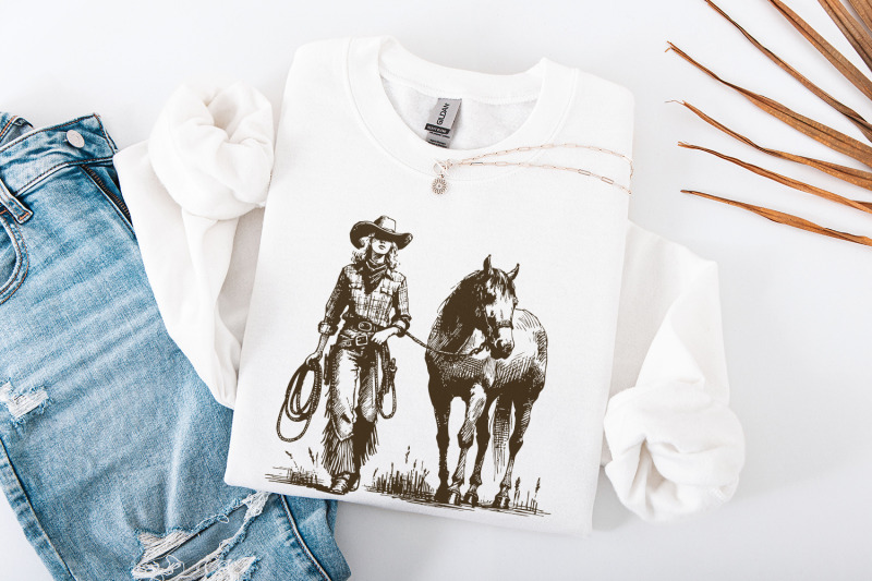 cowgirl-png-western-desert-scene-ranch-scene-cowboy-sublimation-des