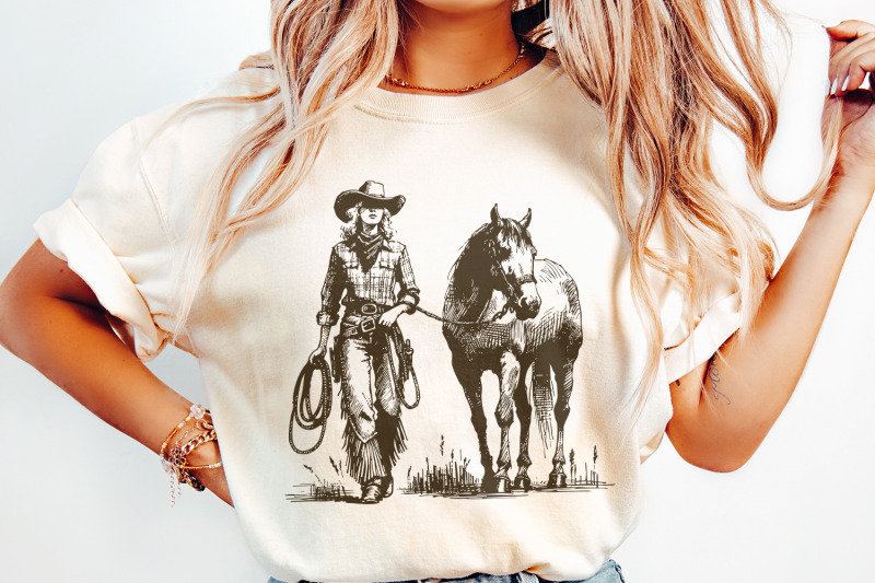 cowgirl-png-western-desert-scene-ranch-scene-cowboy-sublimation-des