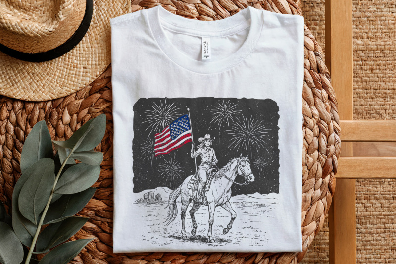 retro-cowgirl-png-trendy-shirt-design-4th-of-july-png-independence