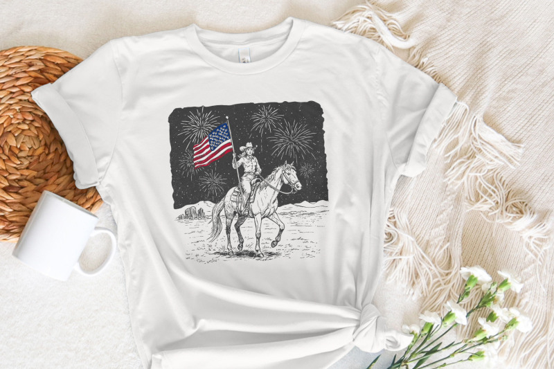 retro-cowgirl-png-trendy-shirt-design-4th-of-july-png-independence