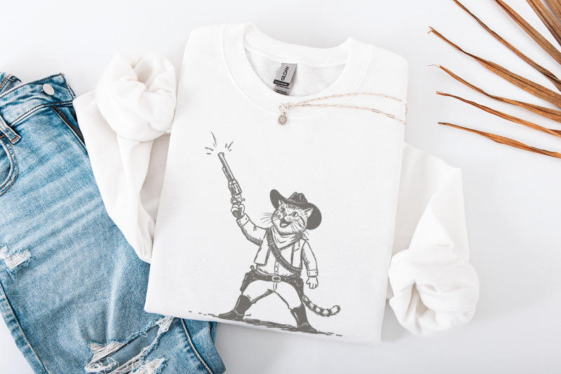 cowboy-cat-png-retro-western-art-funny-cat-design-nostalgic-gift-d