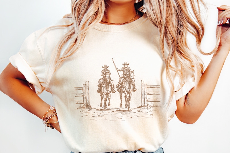 western-cowboy-vintage-retro-png-transparent-graphic-digital-download