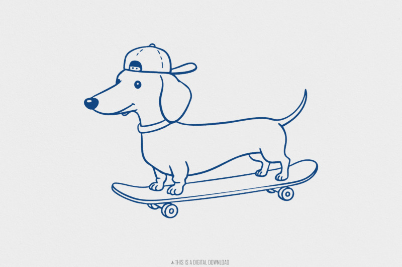 skateboarding-dog-clipart-png-cute-pet-art-fun-animal-design-minima
