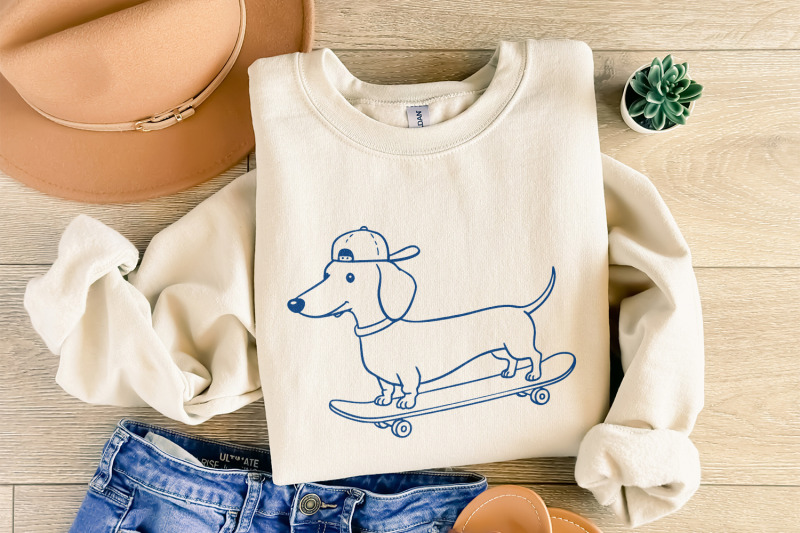 skateboarding-dog-clipart-png-cute-pet-art-fun-animal-design-minima