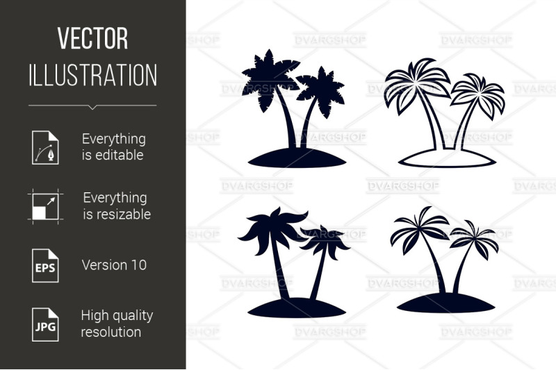 tropical-palm-trees