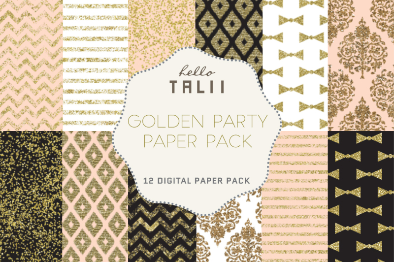 golden-party-digital-paper