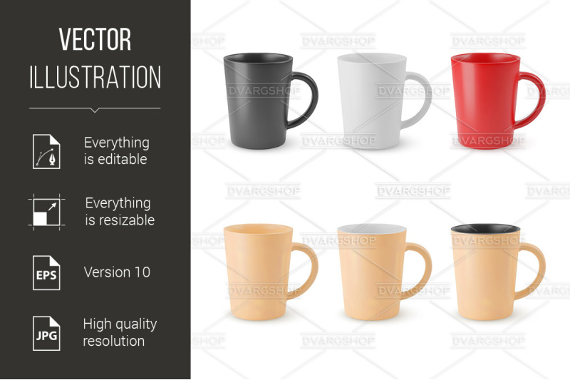 set-of-empty-cups