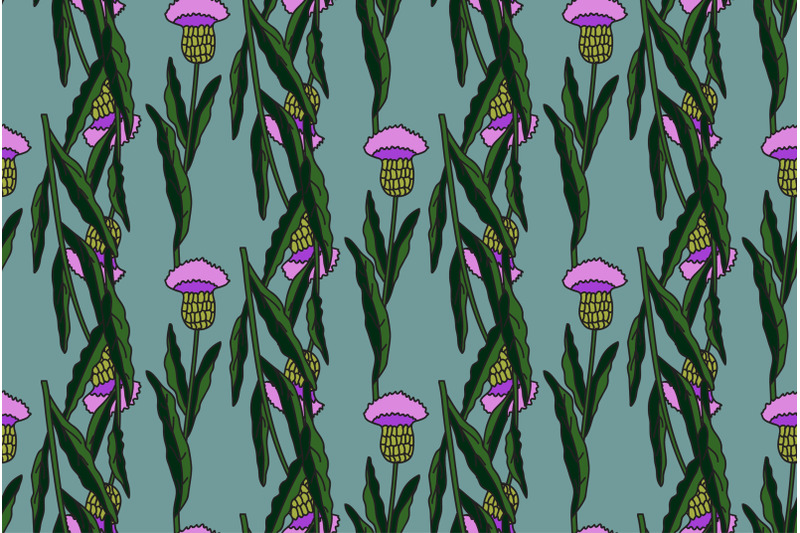 botanical-floral-seamless-pattern-with-cornflowers-vector-illustration