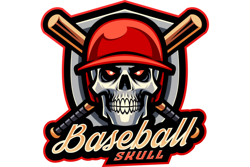baseball-skull-esport-mascot-logo-design