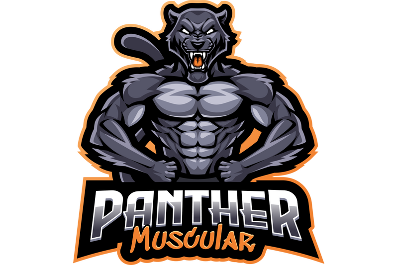 panther-muscular-esport-mascot-logo-design