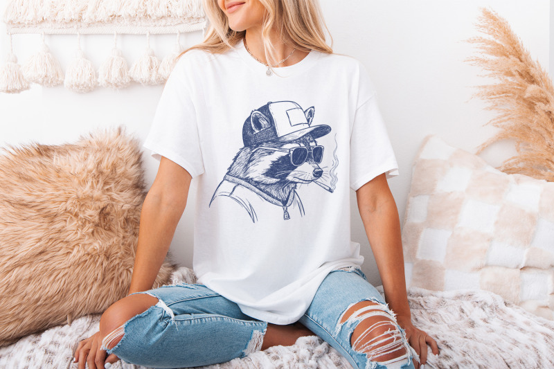 raccoon-mullet-trucker-hat-png-redneck-animals-trailer-park-trash-r