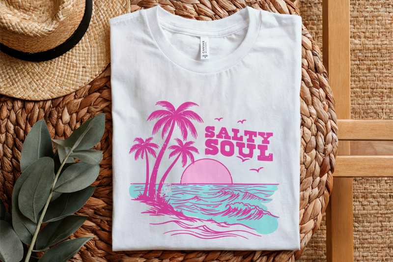 retro-summer-salty-soul-png-trendy-summer-png-beach-vibes-aesthetic