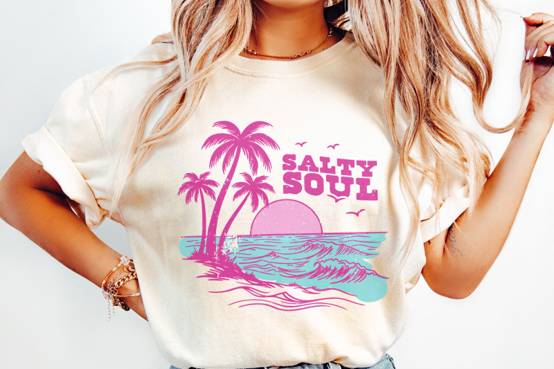retro-summer-salty-soul-png-trendy-summer-png-beach-vibes-aesthetic