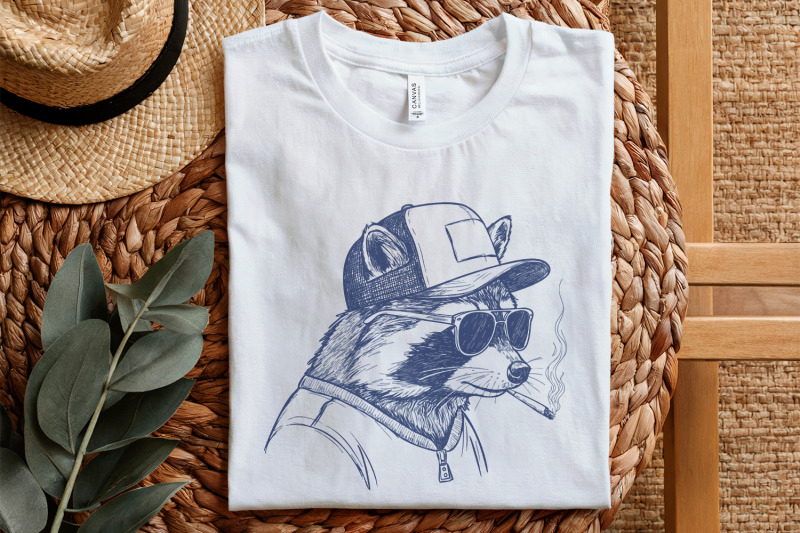 raccoon-mullet-trucker-hat-png-redneck-animals-trailer-park-trash-r