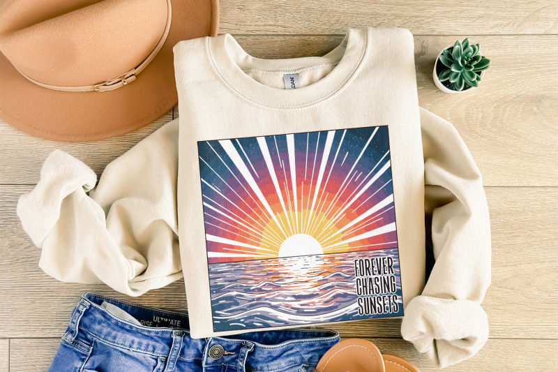 forever-chasing-sunsets-png-summer-vibes-png-retro-summer-png-vacat
