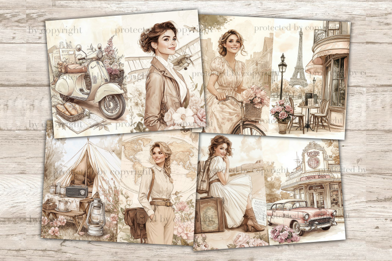 vintage-travel-journal-retro-travel-pages