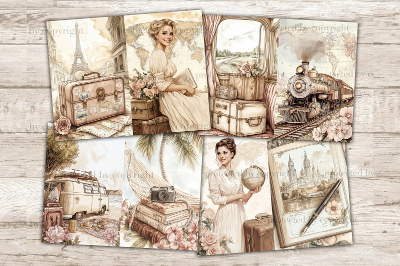 vintage-travel-journal-retro-travel-pages