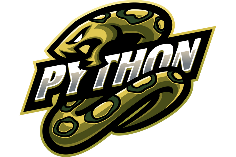 python-esport-mascot-logo-design