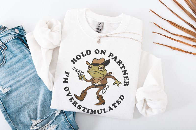 hold-on-partner-im-overstimulated-png-funny-frog-meme-png-cowboy-fro