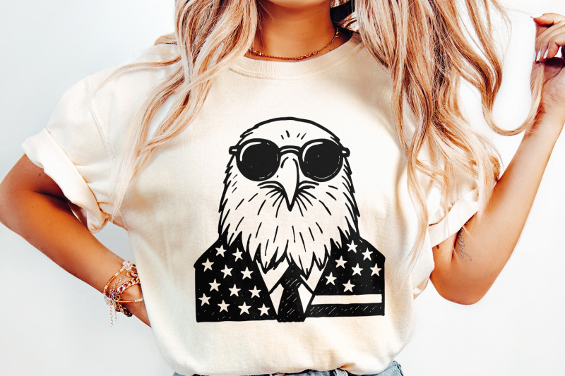 patriotic-4th-of-july-png-american-eagle-vintage-design-independence