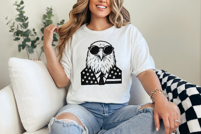 patriotic-4th-of-july-png-american-eagle-vintage-design-independence