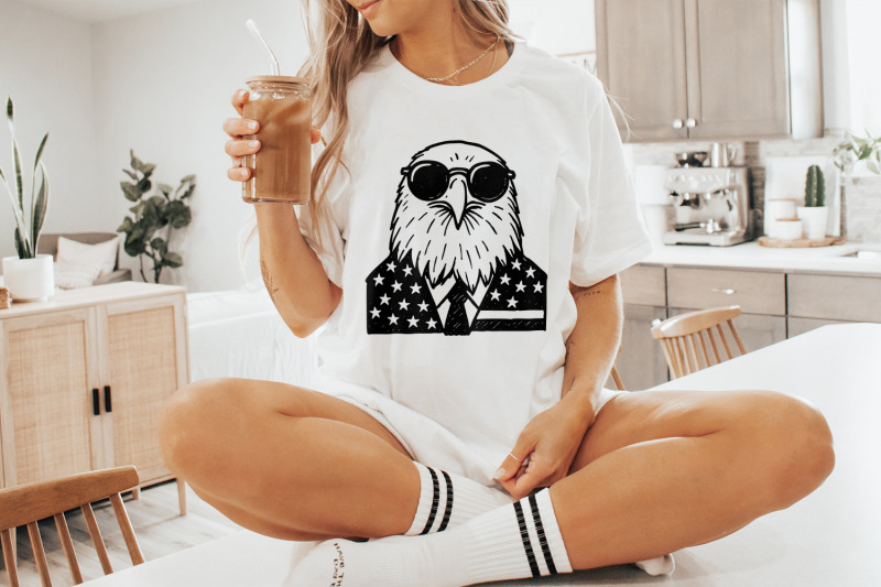 patriotic-4th-of-july-png-american-eagle-vintage-design-independence