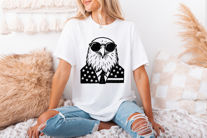 patriotic-4th-of-july-png-american-eagle-vintage-design-independence