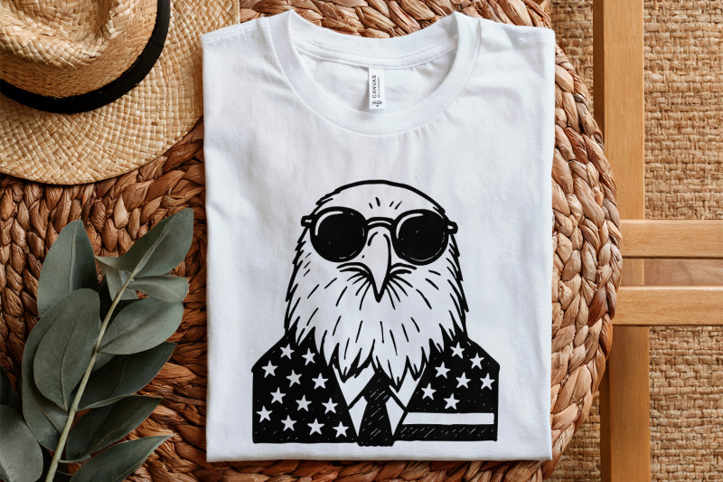patriotic-4th-of-july-png-american-eagle-vintage-design-independence