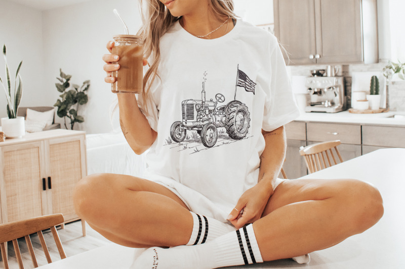 vintage-tractor-png-patriotic-tractor-american-flag-western-design