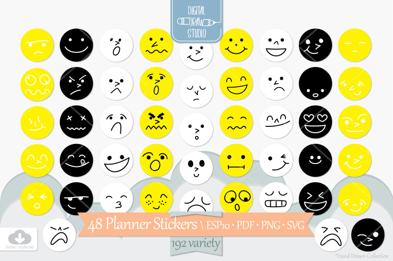 planner-stickers-emotions-diy-digital-amp-printable-yellow-emojis