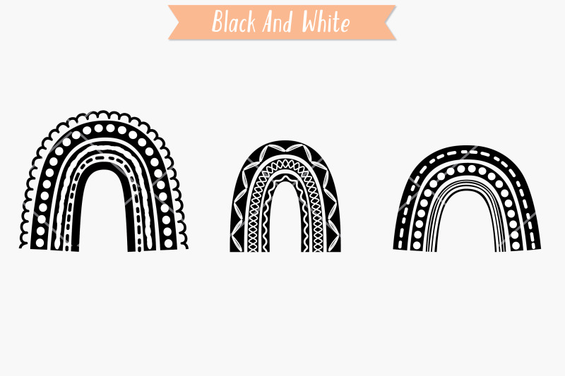 boho-rainbow-doodles-black-amp-white-cute-svg-design