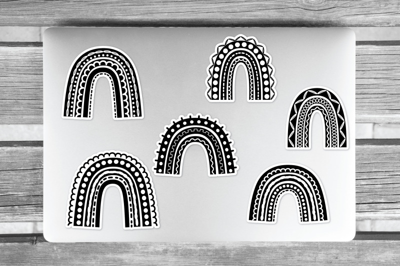 boho-rainbow-doodles-black-amp-white-cute-svg-design