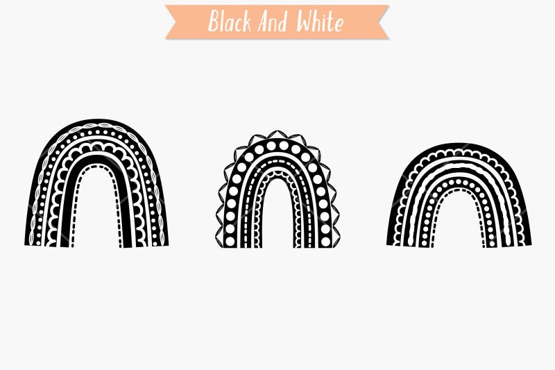 boho-rainbow-doodles-black-amp-white-cute-svg-design