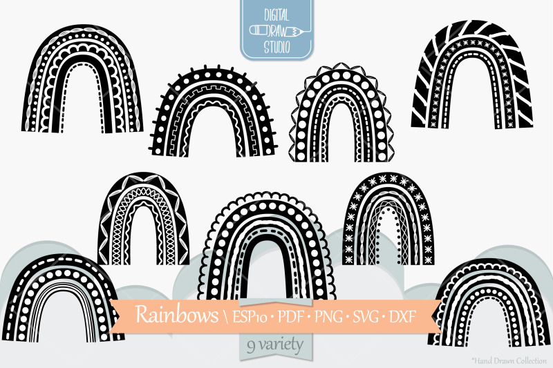 boho-rainbow-doodles-black-amp-white-cute-svg-design
