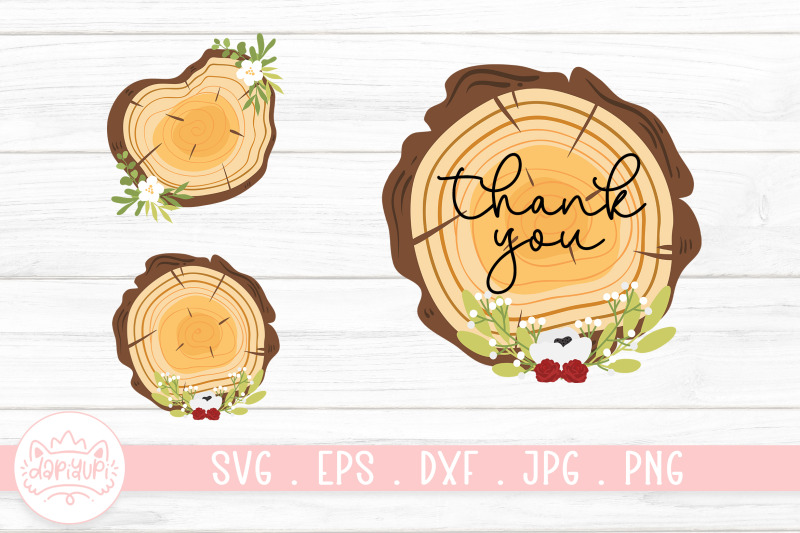 wooden-slice-with-flower-arrangement-clipart-design