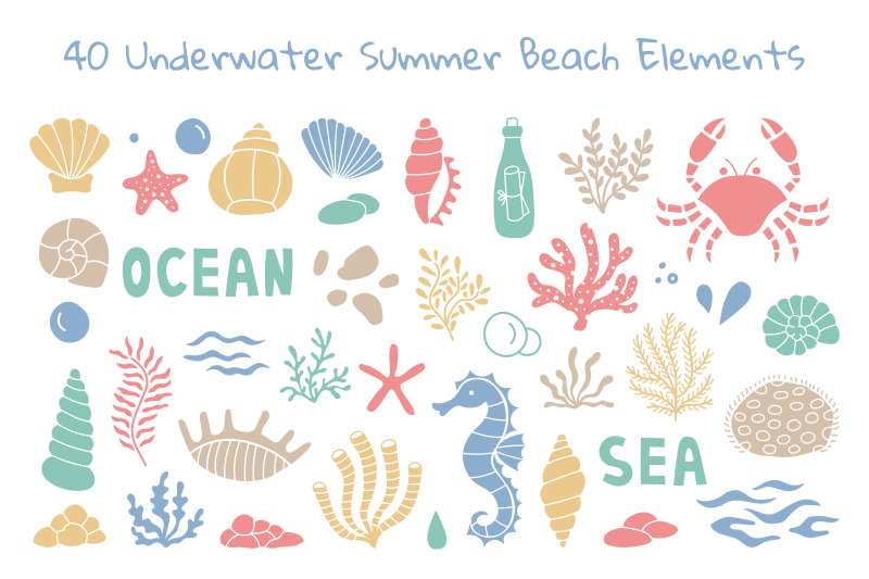 hand-drawn-sea-life-summer-png-clipart
