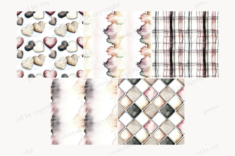 fathers-day-digital-paper-dad-seamless-patterns