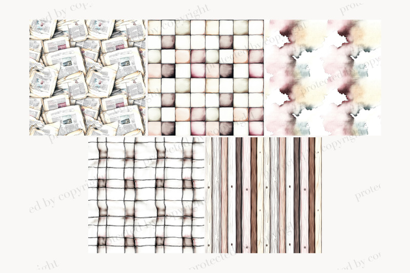 fathers-day-digital-paper-dad-seamless-patterns
