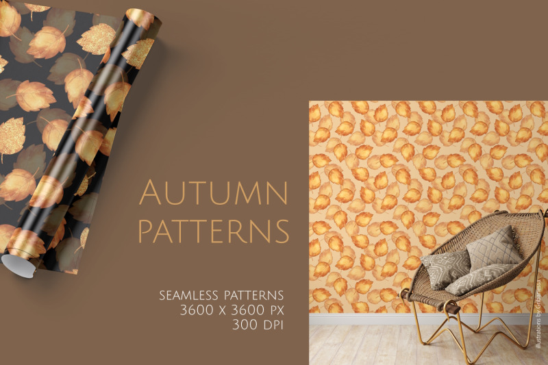 autumn-leaves-seamless-patterns
