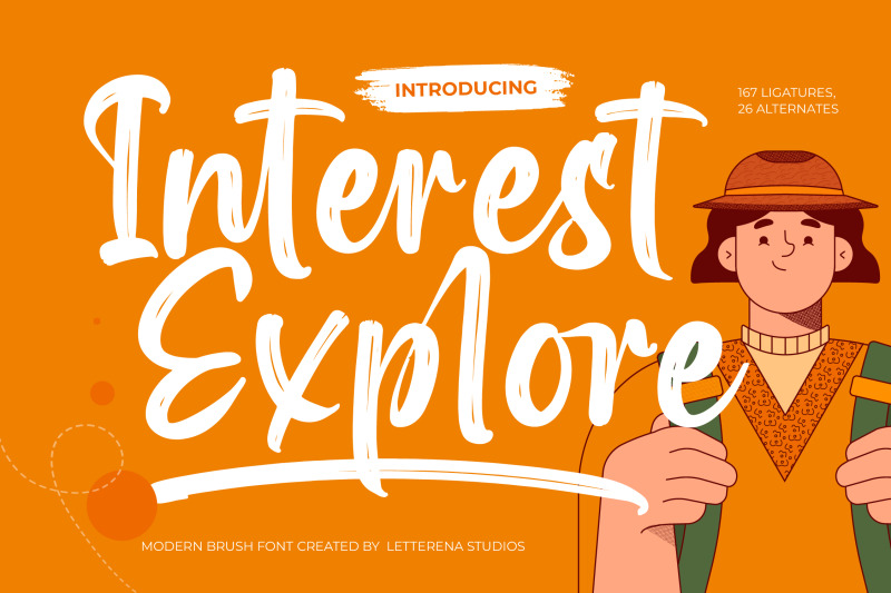 interest-explore-modern-brush-font