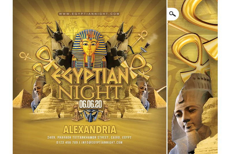 egyptian-night-party-flyer