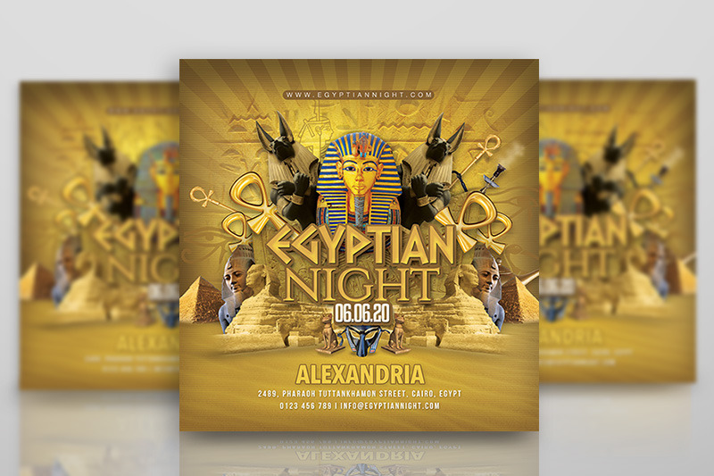 egyptian-night-party-flyer